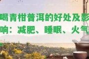 喝青柑普洱的好處及作用：減肥、睡眠、火氣。