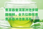 煮茶器普洱茶沖泡步驟圖視頻，全方位教你用煮茶器沖泡普洱茶