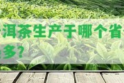 普洱茶生產(chǎn)于哪個省份最多？