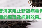 普洱茶阻止新冠病毒傳播的原理及抑制效果。