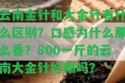 云南金針和大金針有什么區(qū)別？口感為什么那么香？800一斤的云南大金針好喝嗎？