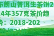 布朗山普洱生茶餅2014年357克茶價趨勢：2018-2020價格對比