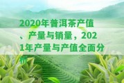 2020年普洱茶產(chǎn)值、產(chǎn)量與銷量，2021年產(chǎn)量與產(chǎn)值全面分析