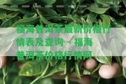 福海普洱茶最新價(jià)格行情表及查詢 - 福海普洱茶價(jià)格行情網(wǎng)