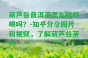 葫蘆谷普洱茶怎么樣好喝嗎？-知乎分享圖片和視頻，熟悉葫蘆谷茶葉