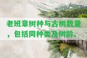 老班章樹種與古樹數(shù)量，包含同種類及樹齡。