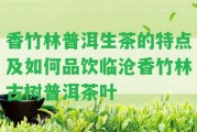 香竹林普洱生茶的特點(diǎn)及怎樣品飲臨滄香竹林古樹普洱茶葉