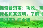 搜索普洱茶：功效、商標(biāo)名和茶源明，熟悉《普洱茶》的全貌