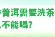 糯香普洱需要洗茶嗎為什么不能喝？