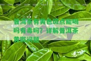 普洱茶有黃色斑點(diǎn)能喝嗎有毒嗎？詳解普洱茶黃斑疑問