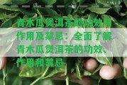 青木瓜煲洱茶的功效與作用及禁忌：全面熟悉青木瓜煲洱茶的功效、作用和禁忌