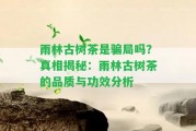 雨林古樹(shù)茶是騙局嗎？真相揭秘：雨林古樹(shù)茶的品質(zhì)與功效分析