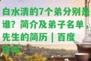 白水清的7個(gè)弟分別是誰？簡介及弟子名單，先生的簡歷 | 百度百科