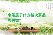 中茶屬于什么檔次茶品牌種類(lèi)？