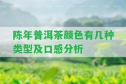 陳年普洱茶顏色有幾種類型及口感分析