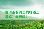 普洱茶有泥土的味道正常嗎？能否喝？