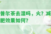 普爾茶去濕嗎，火？減肥效果怎樣？