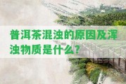 普洱茶混濁的起因及渾濁物質(zhì)是什么？