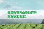 普洱熟茶黃曲霉怎樣辨別及鑒定毒素？