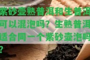 紫砂壺熟普洱和生普洱可以混泡嗎？生熟普洱適合同一個紫砂壺泡嗎？