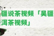 吳疆說茶視頻「吳疆說普洱茶視頻」