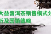 大益普洱茶銷售模式分析及營(yíng)銷策略