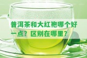 普洱茶和大紅袍哪個(gè)好一點(diǎn)？區(qū)別在哪里？