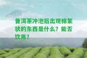 普洱茶沖泡后出現棉絮狀的東西是什么？能否飲用？