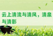 云上清流與清風，清泉與清影