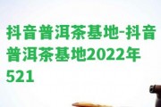 抖音普洱茶基地-抖音普洱茶基地2022年521