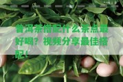 普洱茶搭配什么茶點最好喝？視頻分享最佳搭配！