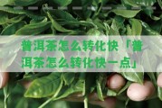 普洱茶怎么轉(zhuǎn)化快「普洱茶怎么轉(zhuǎn)化快一點(diǎn)」