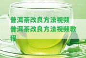 普洱茶改良方法視頻 普洱茶改良方法視頻教程