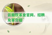 云南飲茶業(yè)官網(wǎng)、招聘及茶介紹