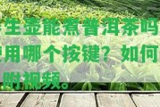 養(yǎng)生壺能煮普洱茶嗎？采用哪個按鍵？怎樣煮？附視頻。