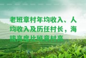 老班章村年均收入、人均收入及歷任村長(zhǎng)，海拔高度比班章村高