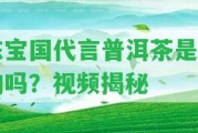 陳寶國代言普洱茶是真的嗎？視頻揭秘