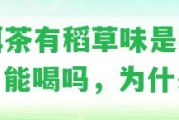 普洱茶有稻草味是霉味嗎，能喝嗎，為什么？