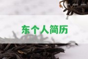 東個(gè)人簡(jiǎn)歷