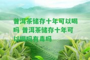 普洱茶儲(chǔ)存十年可以喝嗎 普洱茶儲(chǔ)存十年可以喝嗎有毒嗎