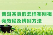 普洱茶真假怎樣鑒別視頻教程及辨別方法