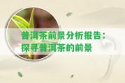 普洱茶前景分析報告：探尋普洱茶的前景