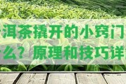 普洱茶撬開的小竅門是什么？原理和技巧詳解