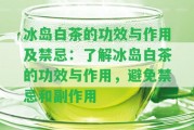 冰島白茶的功效與作用及禁忌：熟悉冰島白茶的功效與作用，避免禁忌和副作用