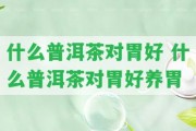 什么普洱茶對(duì)胃好 什么普洱茶對(duì)胃好養(yǎng)胃