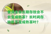 普洱生茶長期存放會不會變成熟茶？長時間存放能否變成熟茶葉？