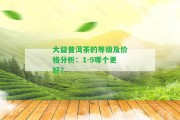 大益普洱茶的等級及價格分析：1-9哪個更好？