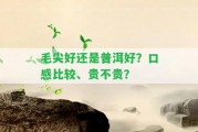 毛尖好還是普洱好？口感比較、貴不貴？