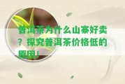 普洱茶為什么山寨好賣(mài)？探究普洱茶價(jià)格低的起因！