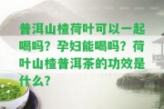 普洱山楂荷葉可以一起喝嗎？孕婦能喝嗎？荷葉山楂普洱茶的功效是什么？